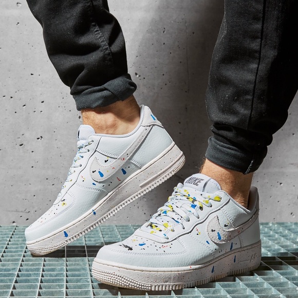 Nike Other - Nike Air Force 1 07 LV8 Bb Paint Splatter